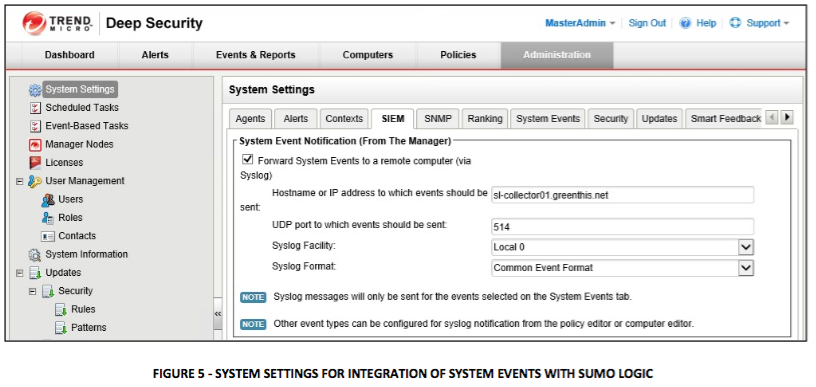 system settings