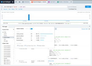docker logs search