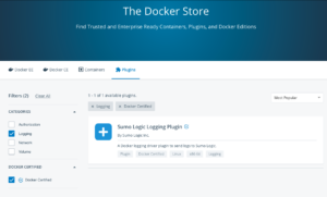 Docker Store Sumo Logic Plugin